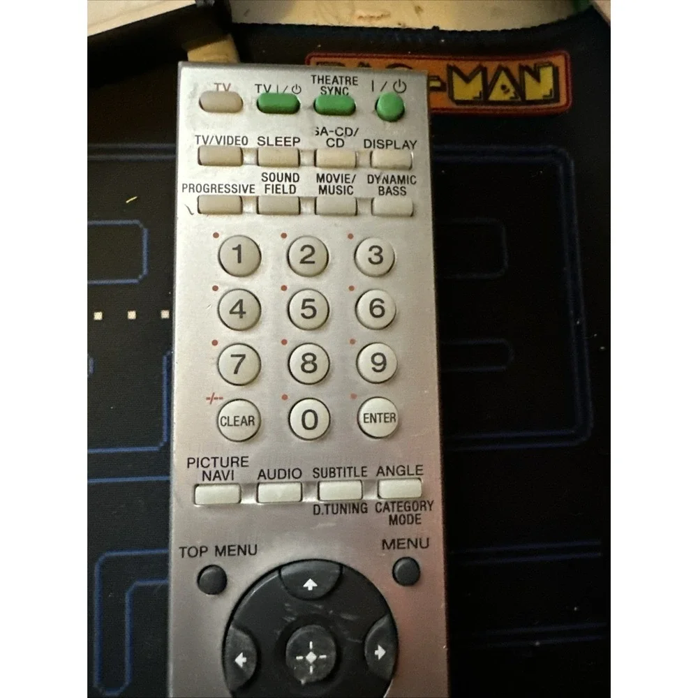 Sony RM-ADP010 Remote Control AV System Home Theater Silver OEM Genuine Tested